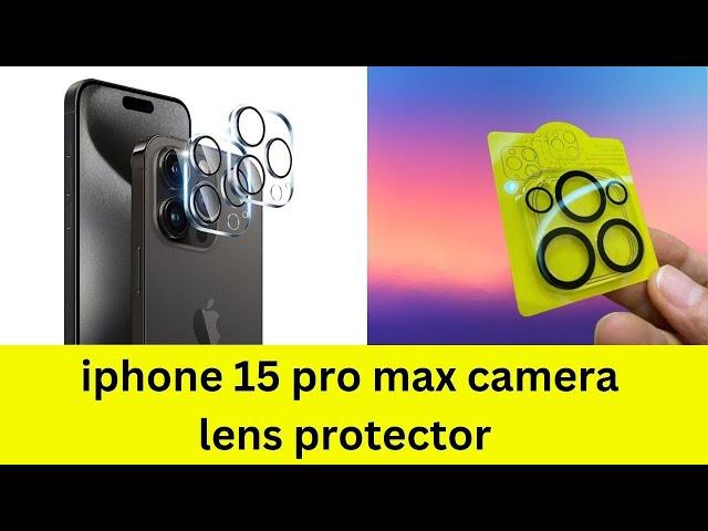 Unlock Brilliance: CASENED iPhone 15 Pro Max Camera Lens Protector | Best Mobile Camera Lens Guard