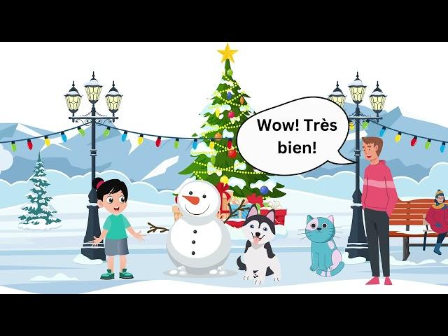 A Relaxing Winter Evening with Judy and Joe(Simple Conversation in French)