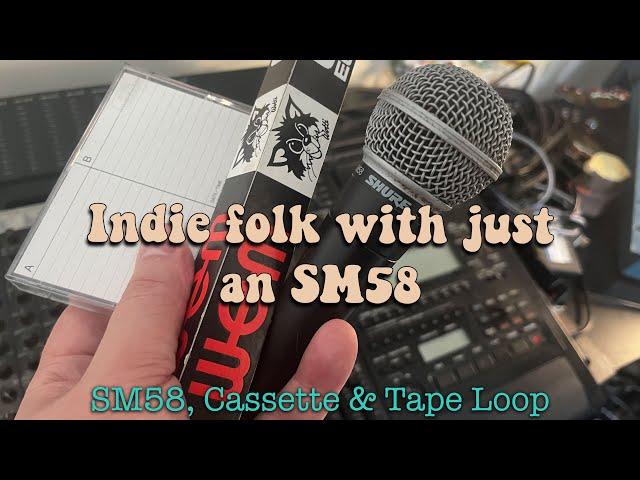 Recording a whole song with an SM58 on Cassette // Tascam 688