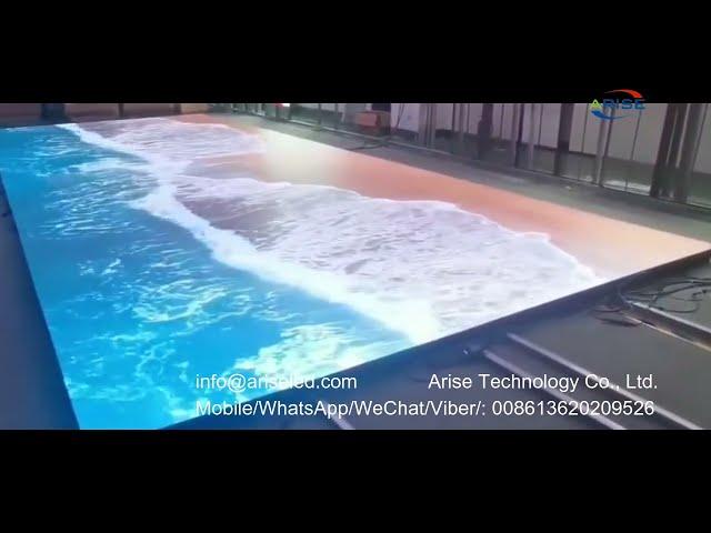 Interactive Led Dance Floor Panels Stage Rental Display Indoor Outdoor Led Floor Tile Screen fullc