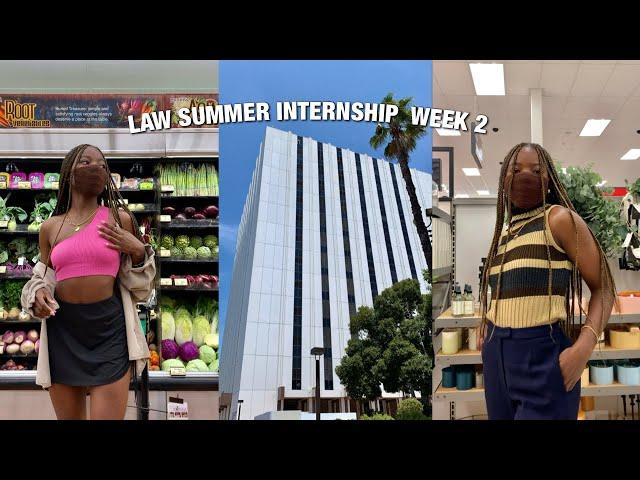 LAW INTERNSHIP VLOG: grocery haul, routine in a tiny space, cross examinations, spring grades+ PRIDE