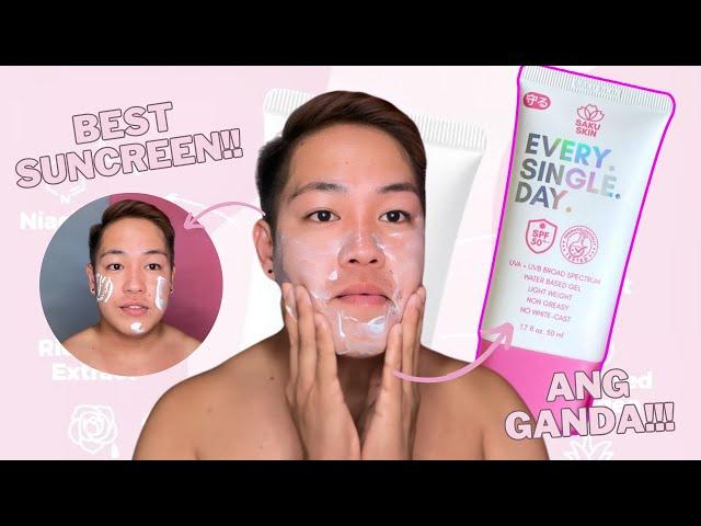 THE BEST SUNSSCREEN THIS 2024!! SAKU SKIN EVERY SINGLE DAY SUNMSCREEN REVIEW FOR 3 WEEKS