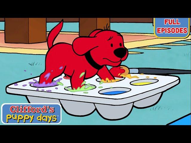 Paw Print Picasso + more| Full Episodes | Clifford's Puppy Days