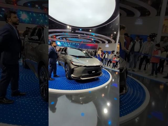 Toyota BZ4 X Showcased at Delhi Auto Expo 2023| Toyota's Battery Electric Car| Toyota Electric Car