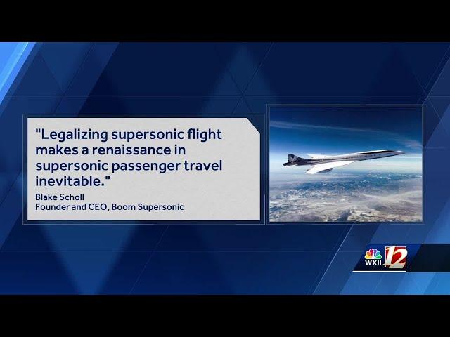 Executive order by President Trump aims to repeal the prohibition on overland supersonic flight