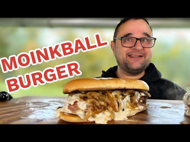 MOINK BALL CHEESE BURGER GRILLEN --- Klaus grillt