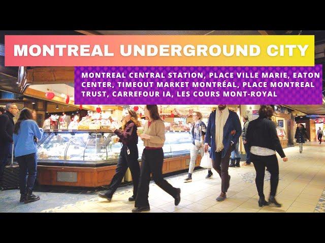 Discover the Underground City in Downtown Montreal  - Réso Montréal [4K] #montreal