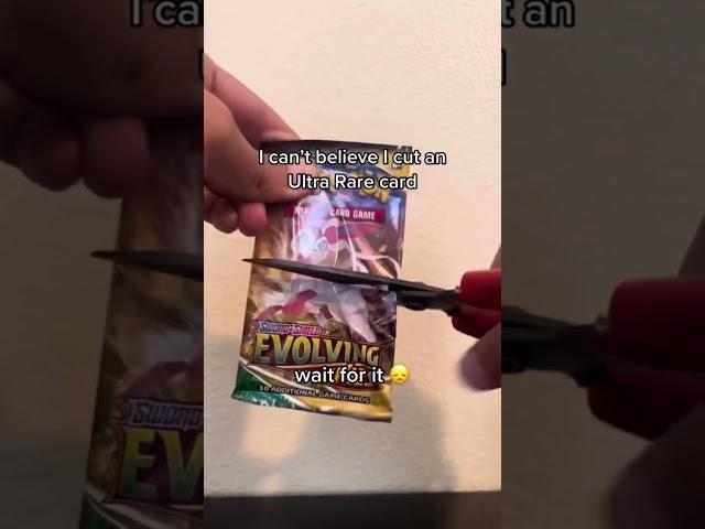 I Cut A ULTRA RARE Pokémon Card #shorts #pokemon #pokemoncards