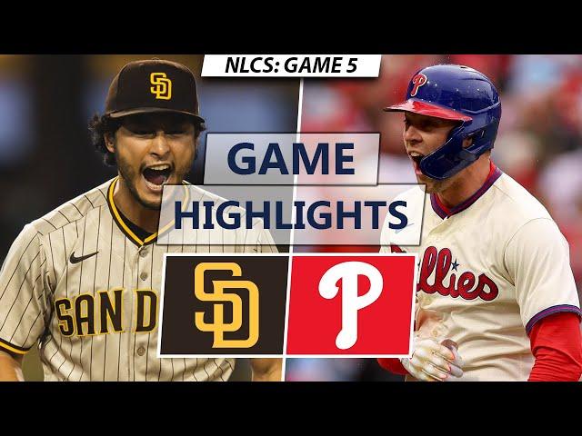 San Diego Padres vs. Philadelphia Phillies Highlights | NLCS Game 5