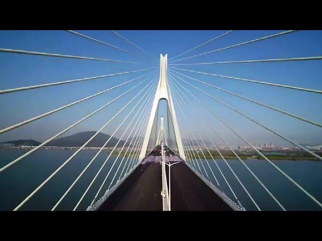 China Bridge from Above 珠海洪鹤大桥即将通车，航拍抢先看