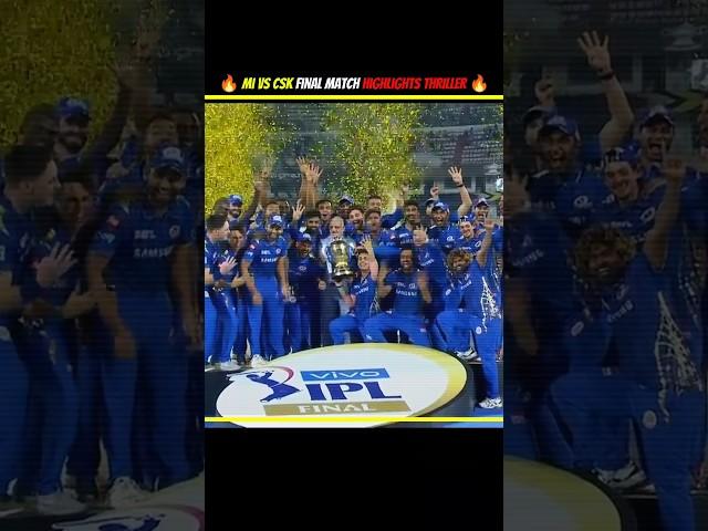 MI vs CSK Final Last Over Thriller | Jadeja vs Malinga | IPL Classic Finish!