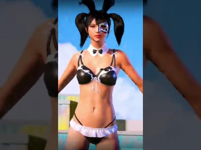 Sexy bunny swim suit black 🫦 Bilionera  #shorts #trending #pubg #bgmi