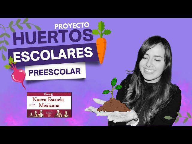 HUERTOS ESCOLARES | PROYECTO | NUEVA ESCUELA MEXICANA