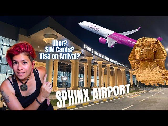 Sphinx International Airport in Giza (Uber, Visa, SIM cards) | Egypt Vlog #157 | مطار سفنكس الدولي