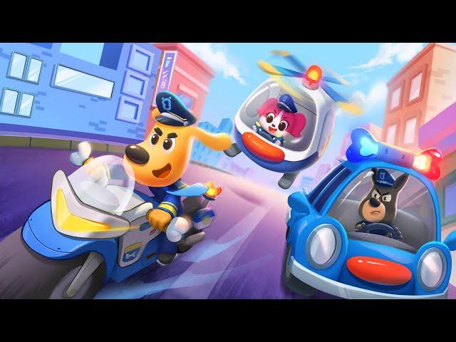 Police Chase Runaway Thieves | Police Cartoon | Kids Cartoon | Sheriff Labrador