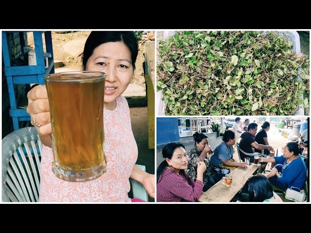 Herbal medical tea stall at Khangshim village Manipur 