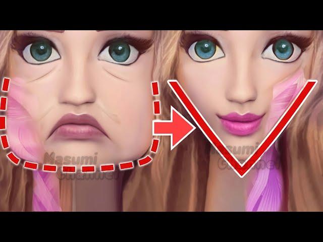 V Shaped Face Exercise!! | Japanese Face Massage to Slim Down Your Face and Get A Beautiful Jawline