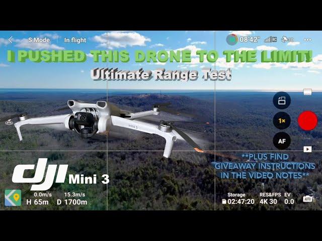 How Far Can The DJI Mini 3 Go? The ULTIMATE Range Test!