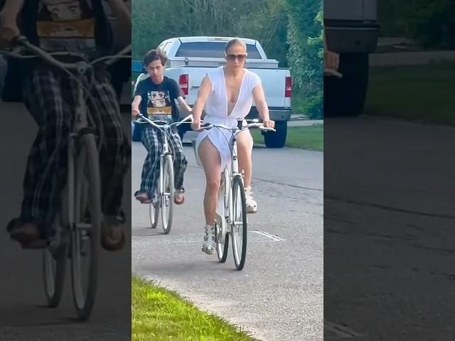 Jennifer Lopez & Son Max Out For Bike Ride #JLo #Shorts