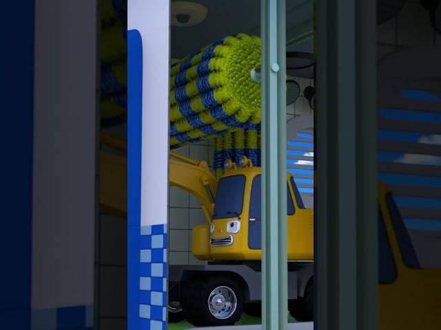 Wash Poco the excavator! #Shorts #Poco #tayothelittlebus