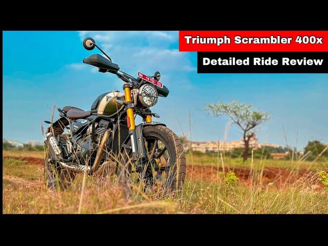 Triumph Scrambler 400X Ride Review- better than Himalayan 450?