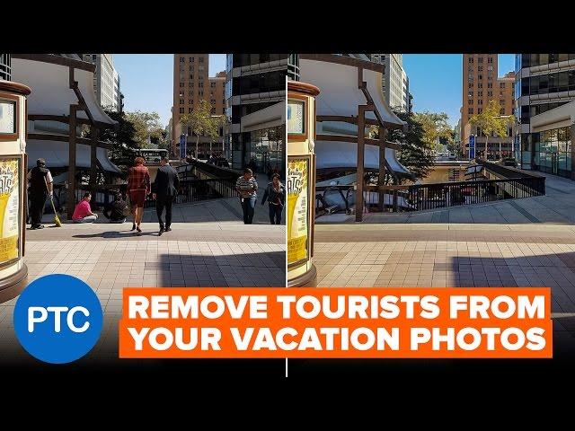 Remove Tourists From Photos In Photoshop - Stack Mode Tutorial