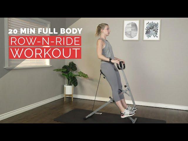 20 Min Muscle Burning Full Body Row-N-Ride Workout