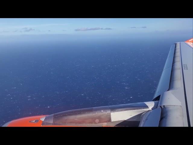 Tenerife (TFS) Landing. EasyJet Airbus A320-214. Bumpy, awesome short approach.