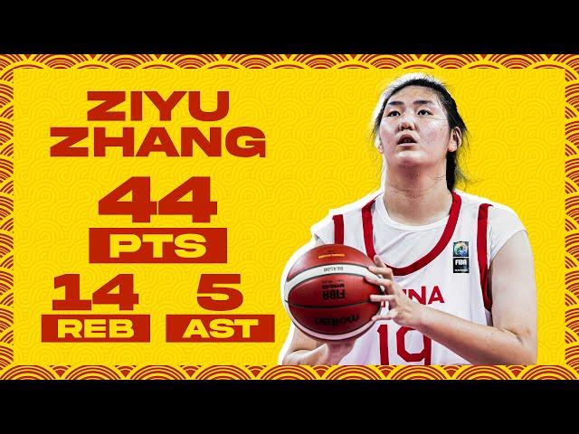 Zhang Ziyu Shatters the Record | 44 POINTS!  #U18AsiaCup