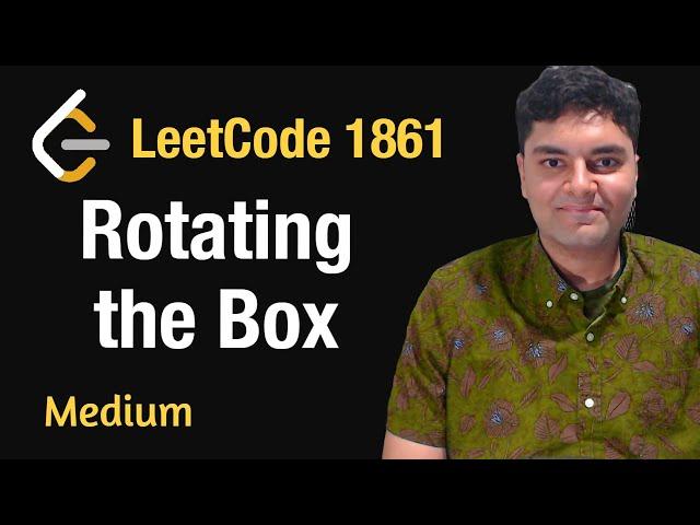 Rotating the Box - Leetcode 1861 - Python