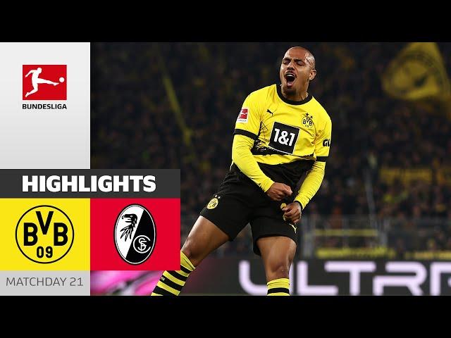 Comfortable Win For BVB! | Borussia Dortmund - Freiburg 3-0 | Highlights | Matchday 21 – Bundesliga