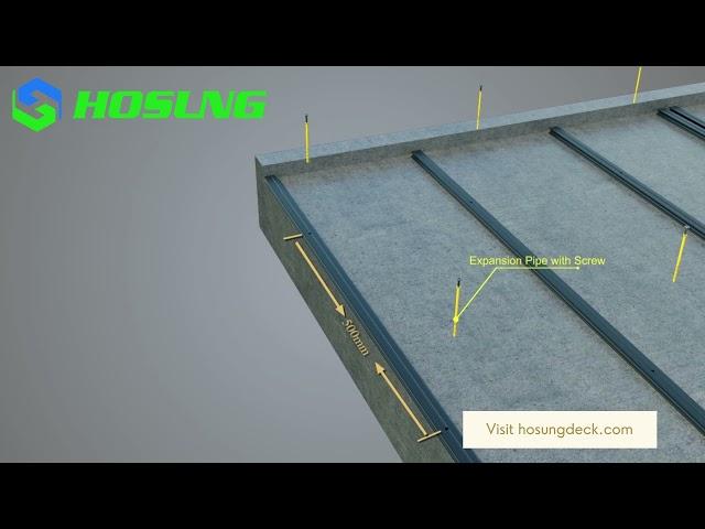 composite decking  installation guide by HOSUNG WPC