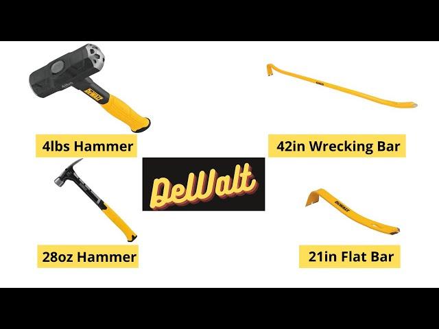 Búa DeWalt, Xà beng Dewalt/ Dewalt Hammer, Dewalt Wrecking Bar