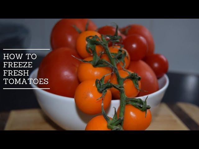 HOW TO STORE, PRESERVE AND FREEZE FRESH TOMATOES | CHOPPED TOMATO HACK