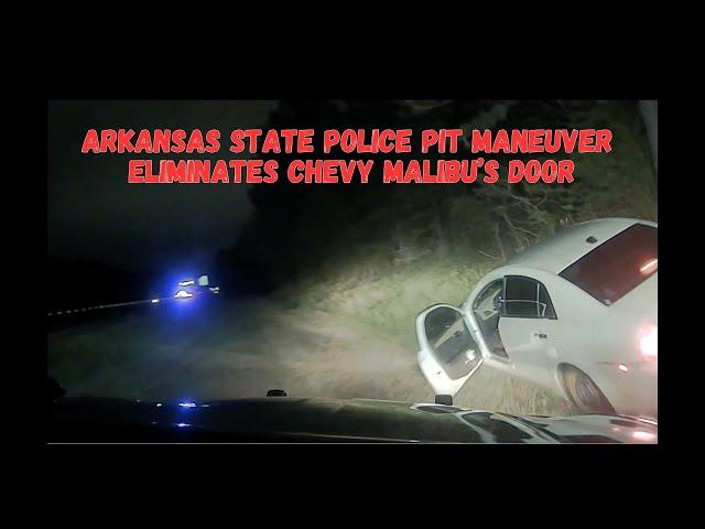 CLASSIC VIDEO WEDNESDAY! World Famous Arkansas State Police nightshift PIT fleeing suspect -ram door