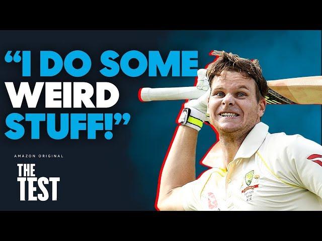 "I Do Some WEIRD Stuff!" Steve Smith & Teammates React to Smith's HILARIOUS Batting Ritual