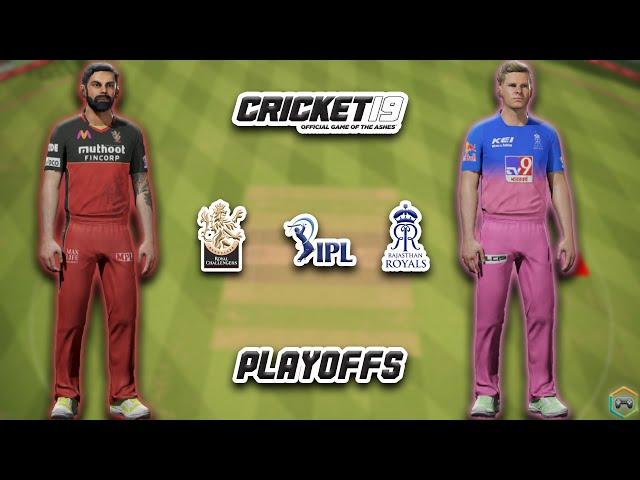 IPL 2020 Playoffs RCB vs RR Highlights - IPL Gaming Series - Cricket 19