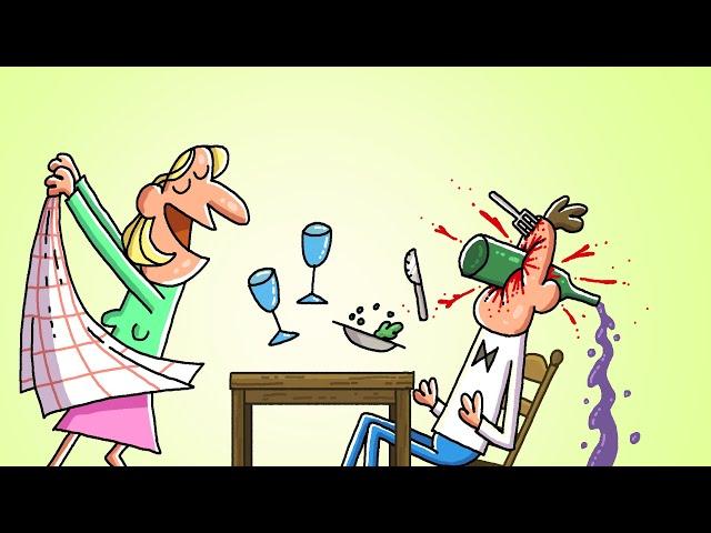 When A Waiter Steals Your Date | Cartoon Box 413 | by Frame Order | Hilarious Cartoons