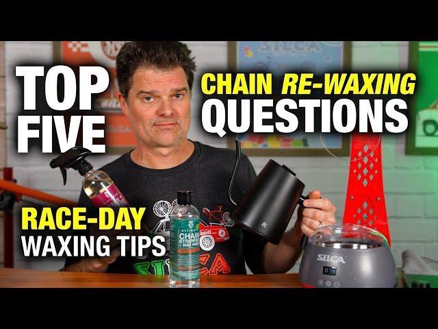 Answered: Top 5 Chain Re-Waxing Questions & Race Day Tips For Cycling Maintenance!