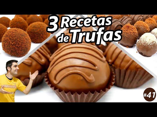 3 RECETAS de TRUFAS SIN HORNO y DELICIOSAS | Las 3 MEJORES BOLAS DE CHOCOLATE FÁCILES # 41