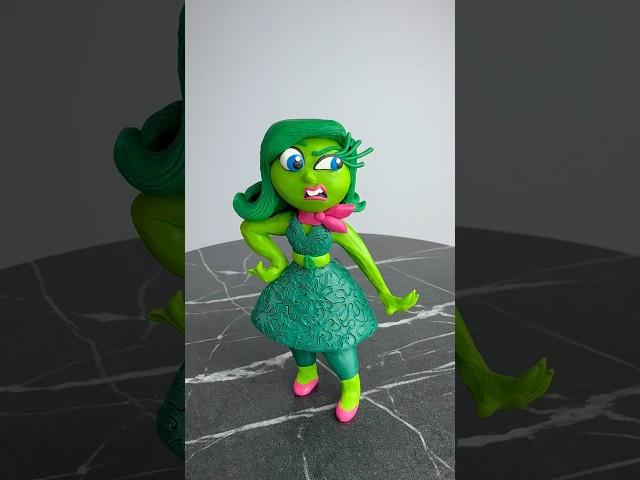 I made a DISGUST from Inside  out#insideout #disgust #sadness #plasticinerelax