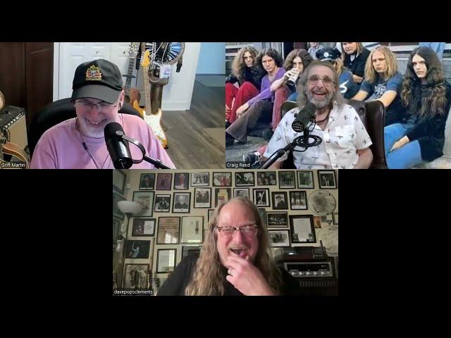 #308 THE STONED ROADIE SHOW w/ CRAIG REED & GRIFF MARTIN ( Guest DAVE ( POPS ) CLEMENTS ) W&B #176