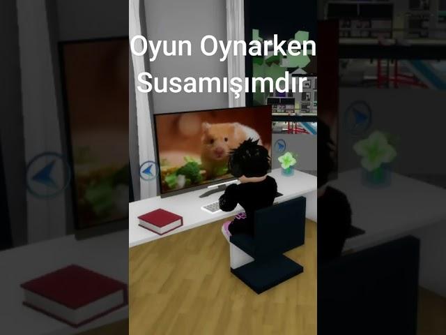 Oyun oynarken susamışımdır... (Roblox) #roblox #robloxedit #trending