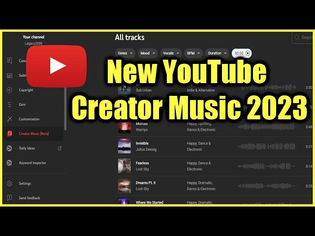 Creator Music Beta Preview and Showing