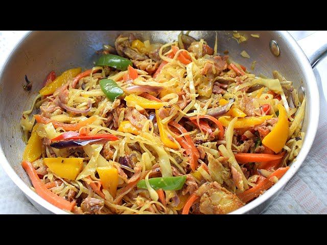 HOW TO MAKE FRIED CABBAGE- CABBAGE STIR FRY - KETO FRIENDLY RECIPE