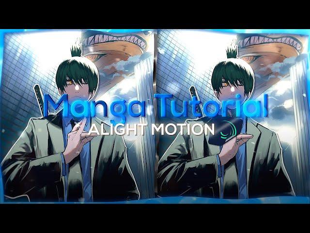 MANGA TUTORIAL TRANSITION | AE INSPIRED | ALIGHT MOTION