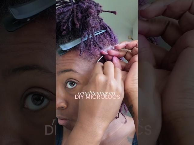 DIY MICROLOCS - Retie & New Hair Color #adirakalon