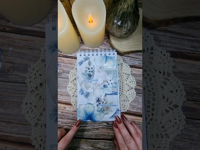 ASMR | Aesthetic Journal Short "Winter Theme" #scrapbooking #journalwithme #shorts