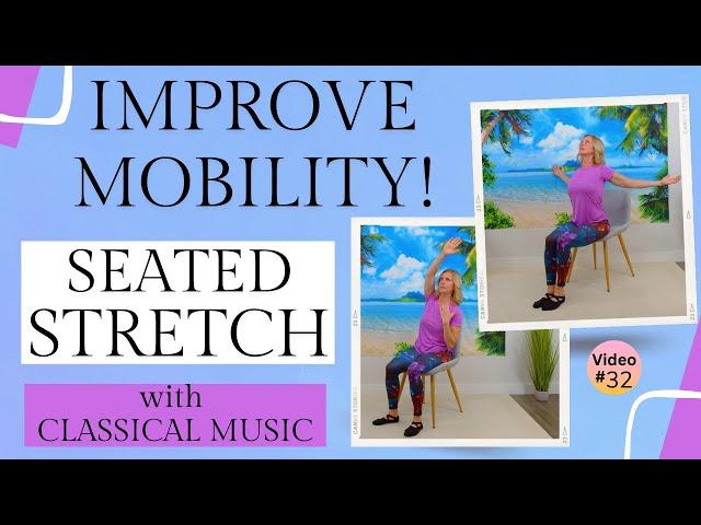 Full Body Stretch TO IMPROVE MOBILITY and FLEXIBILITY | Chair Exercises for Seniors, Older Adults