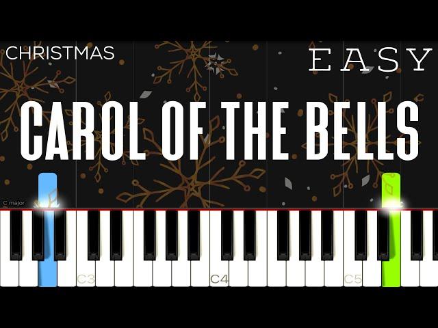 Christmas - Carol Of The Bells | EASY Piano Tutorial